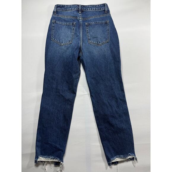 Vervet Women's Distressed High Rise Slim Straight Denim Jeans - Size 27x27 - Picture 1 of 4